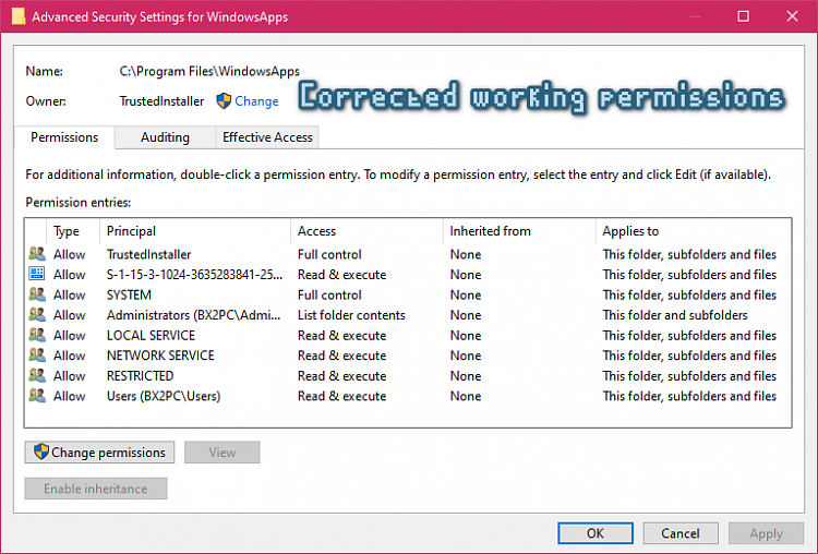 Windows Store sometimes crashes while trying to open it-windowsapps-folder-permissions-7.png
