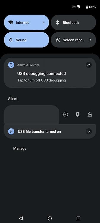 MyPhoneExplorer will not connect Android 12 cellphone (Bluetooth, USB)-debugandtransfer.jpg