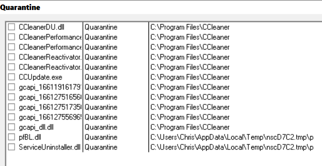 Latest CCleaner Version Released-quarantine.png