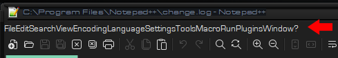Notepad++ Issue-menu-bar.png