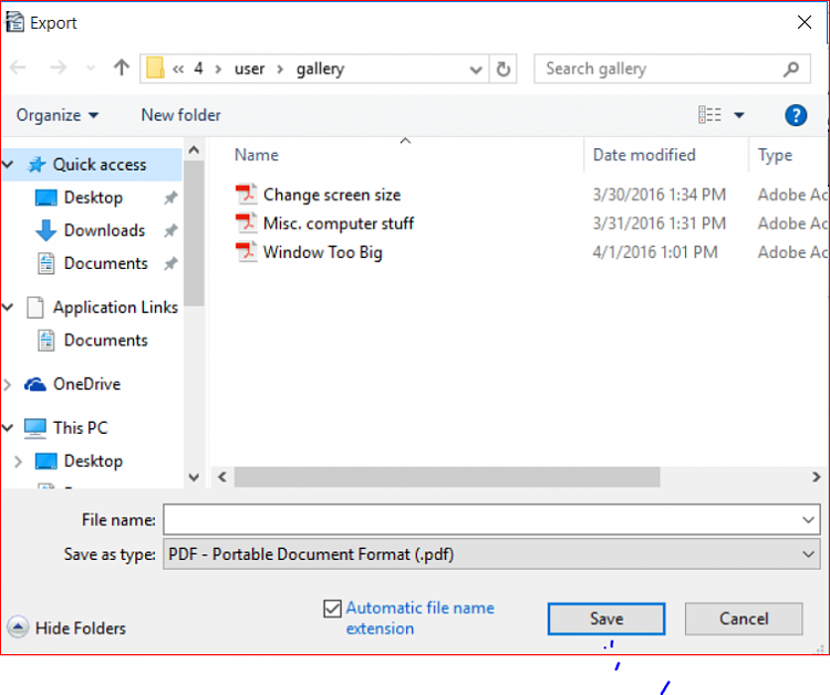 Can t find exported pdf files Windows 10 Forums