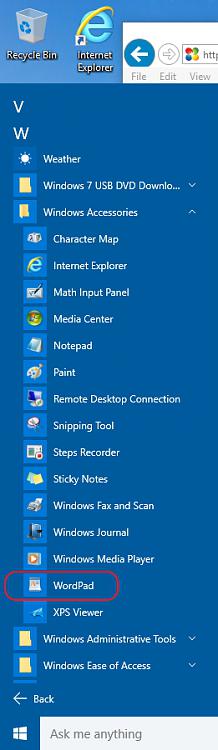 Can't find WordPad-windows-accessories.jpg