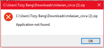 downloaded zip files say cant find application-capture.png