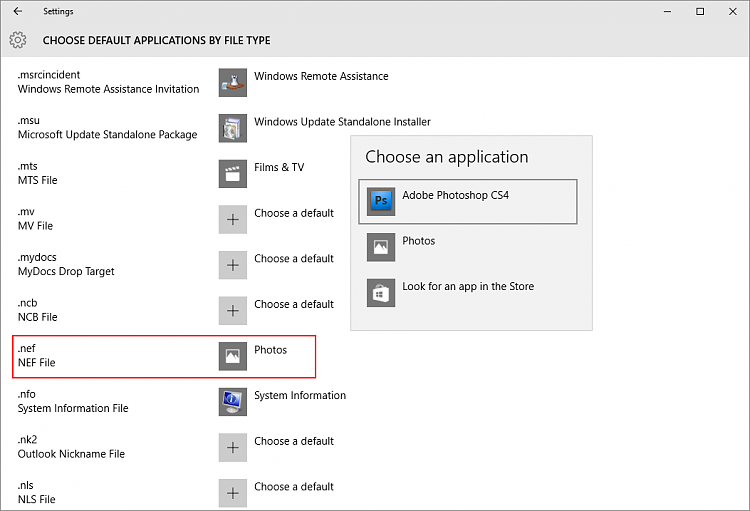 Set file association for .NEF files-setting-app.png