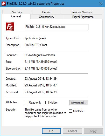 Can not run executable files from external drive in Windows 10-unblock.png