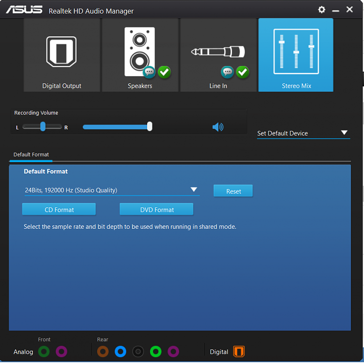 asus realtek hd audio manager windows 10 latest version