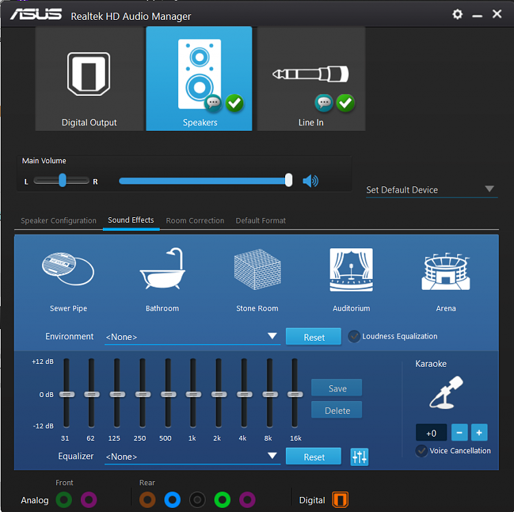 Realtek audio настройка