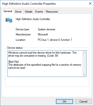 windows cannot load the device driver for this hardware code 39 audio-image.png