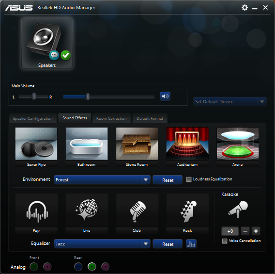 get around asus realtek audio