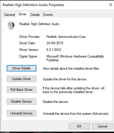 Latest Realtek HD Audio Driver Version-8432.png