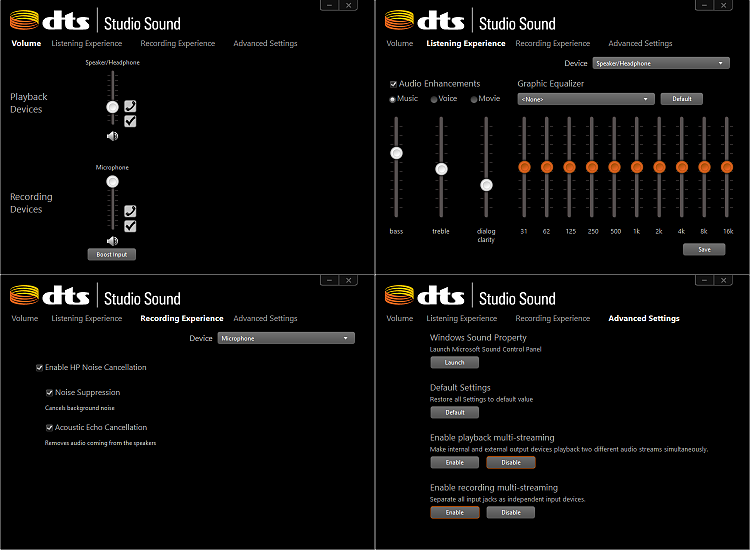 Realtek HD Audio Manager not closing-dts.png