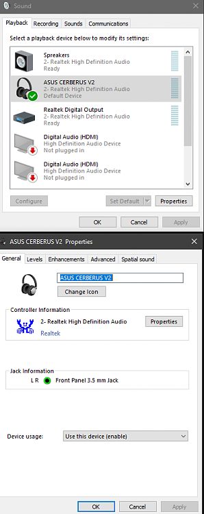 Windows 10 update version 1903 - Headphone Not Recognized-jack-info-2.png