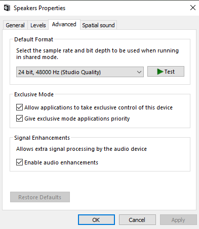 Sound Properties under Realtek Drivers Missing Enhancement Tab-screenshot.png