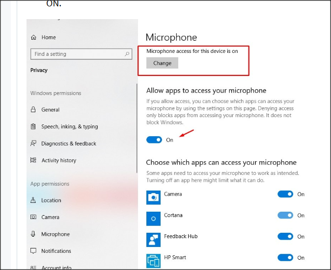 what tells Windows 10 ,the MIC needs to be ON in a program ?-1.png