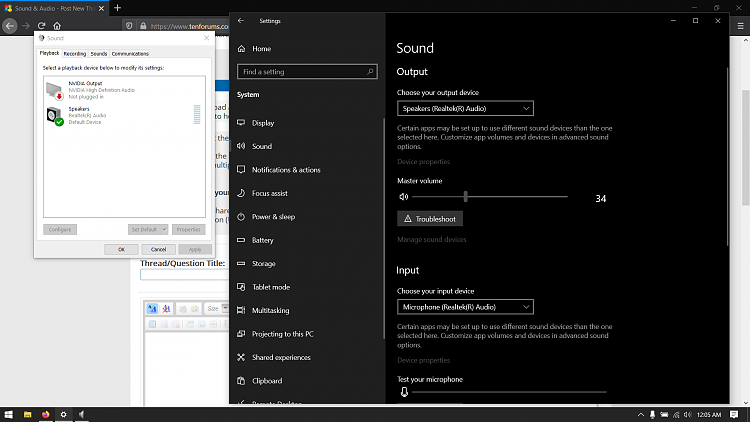 Asus Tuf FX505DT Laptop Audio Bug - Windows Version:1903(18362.720)-audio.png