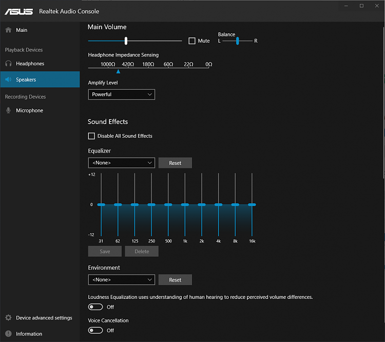 Realtek audio эквалайзер