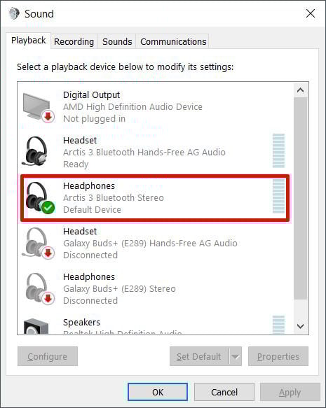 Bluetooth headphones stereo not working windows 10 clearance