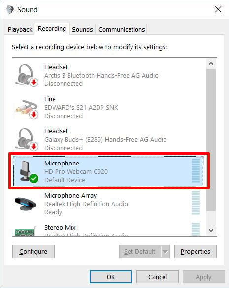Logitech Brio webcam microphone not working in Zoom Windows 10. - Windows 10