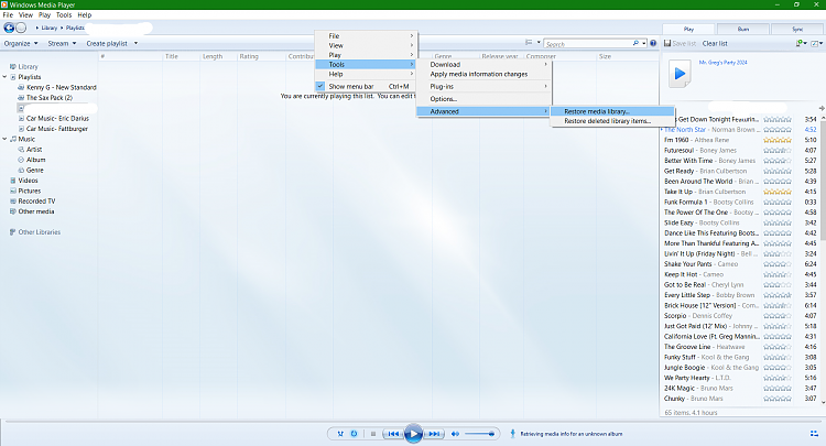 Serious Problem With Windows Media Player-restore.media.library.png