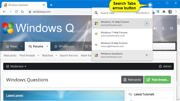 Add or Remove Search Tabs arrow button on Title bar in Google Chrome-google_chrome_search_tabs_arrow_button.png
