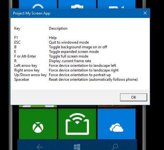Announcing Windows 10 Mobile Insider Preview Build 10536-projectmyscreen_controls.jpg