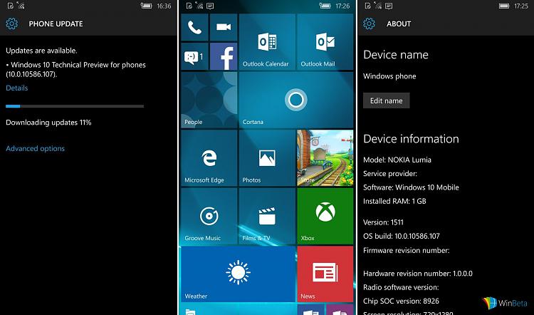 Microsoft testing new Windows 10 Mobile cumulative update 10586.107-patchstuff.jpg
