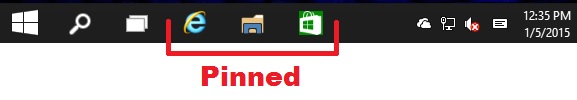 'Pin to taskbar' and 'Unpin from taskbar' Apps in Windows 10-taskbar.jpg