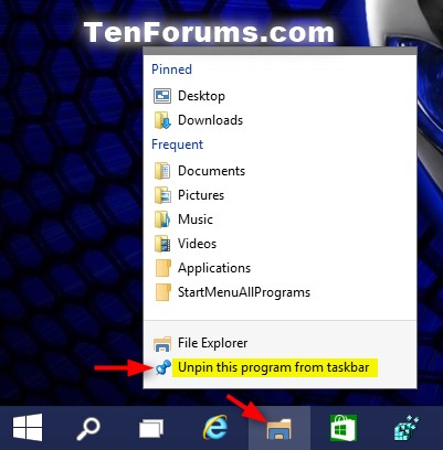 'Pin to taskbar' and 'Unpin from taskbar' Apps in Windows 10-unpin_taskbar.jpg
