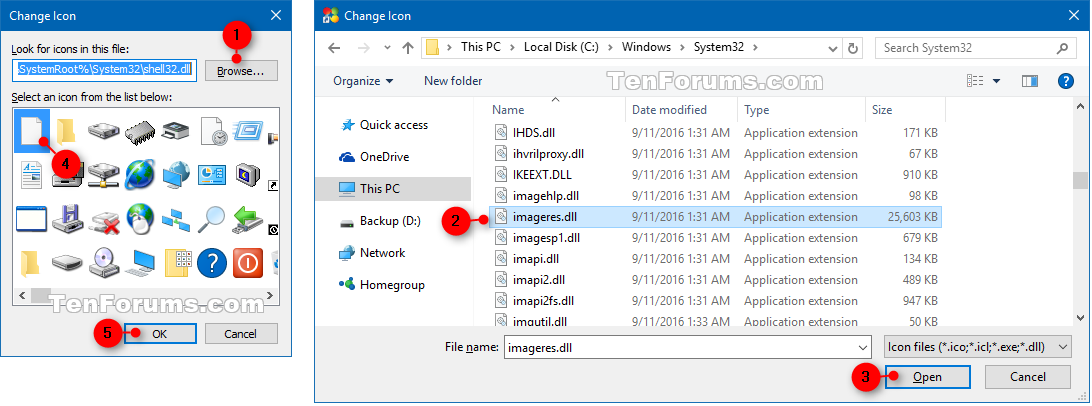 Change Icon of Shortcut in Windows 10 | Tutorials