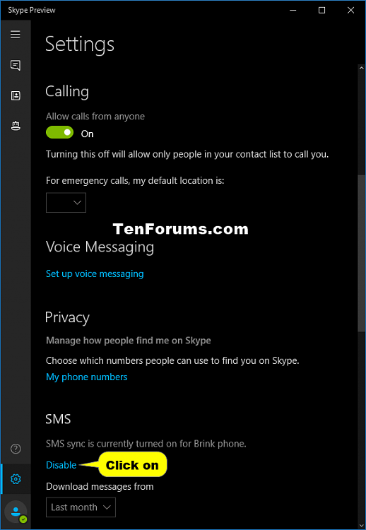 Enable or Disable SMS Sync with Skype in Windows 10 PC and Mobile-pc_skype_preview_sms_sync-3.png