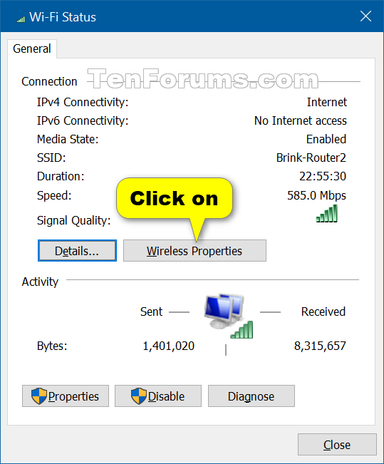 View Network Security Key Windows Vista