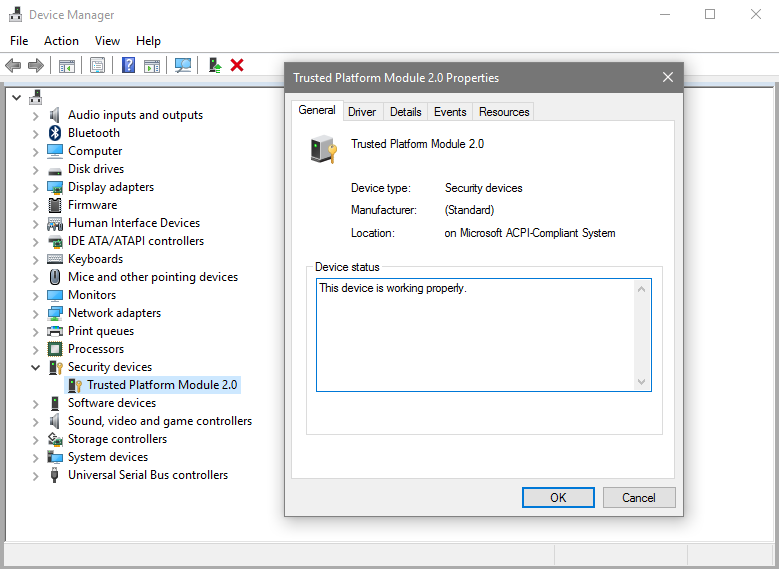 intel trusted platform module driver windows 7