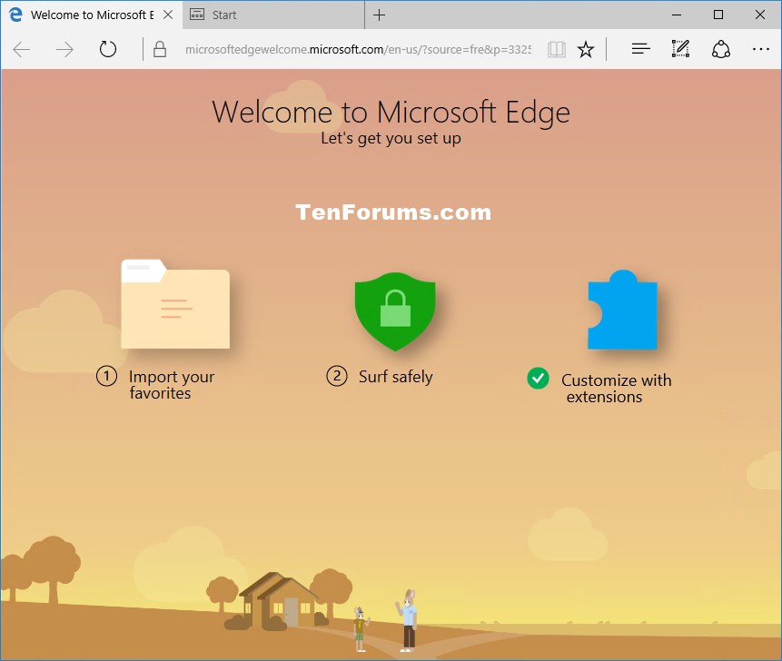 Turn On Or Off Microsoft Edge Welcome Page In Windows 10 Tutorials