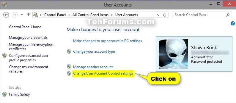 Turn Off User Control Windows Vista