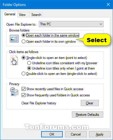 Open Each Folder in Same or New Window in Windows 10-folder_options_browse_folders.png