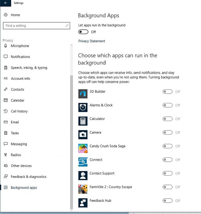 how to turn off background apps on windows 10
