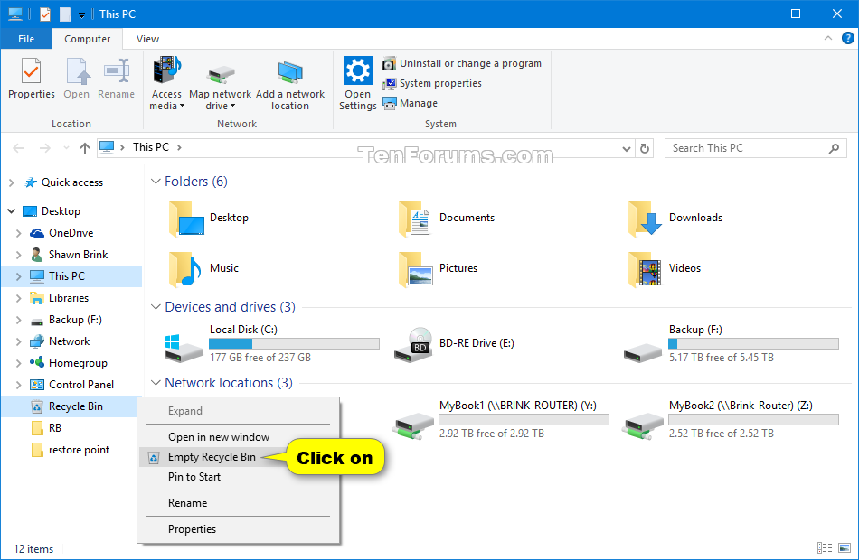 How To Empty Recycle Bin In Windows 10 In 6 Different Ways New4trickcom Images