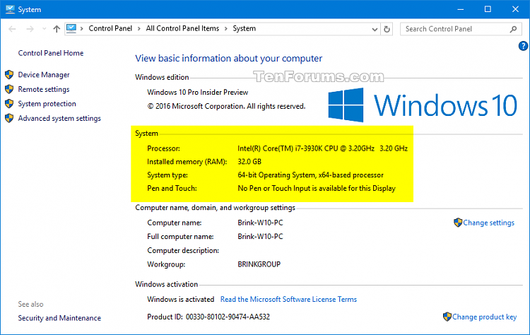See System Information in Windows 10-system_specs_in_control_panel.png