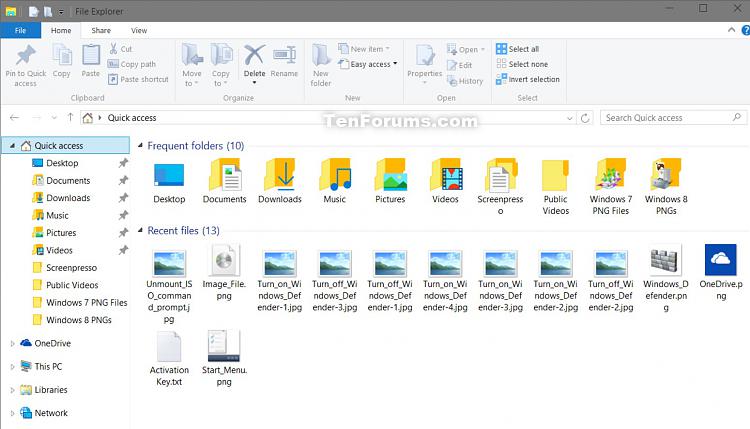 Add or Remove Frequent folders from Quick access in Windows 10-quick_access.jpg
