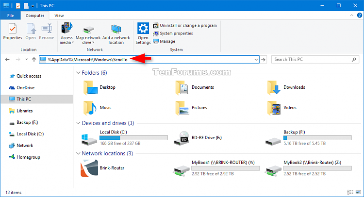 Restore Default Items in Send to Context Menu in Windows 10-send_to_folder-1.png