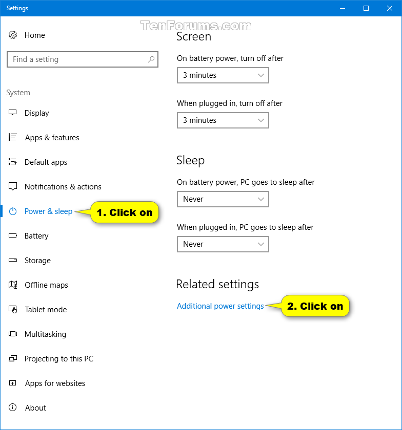 Unable Change Power Settings Vista