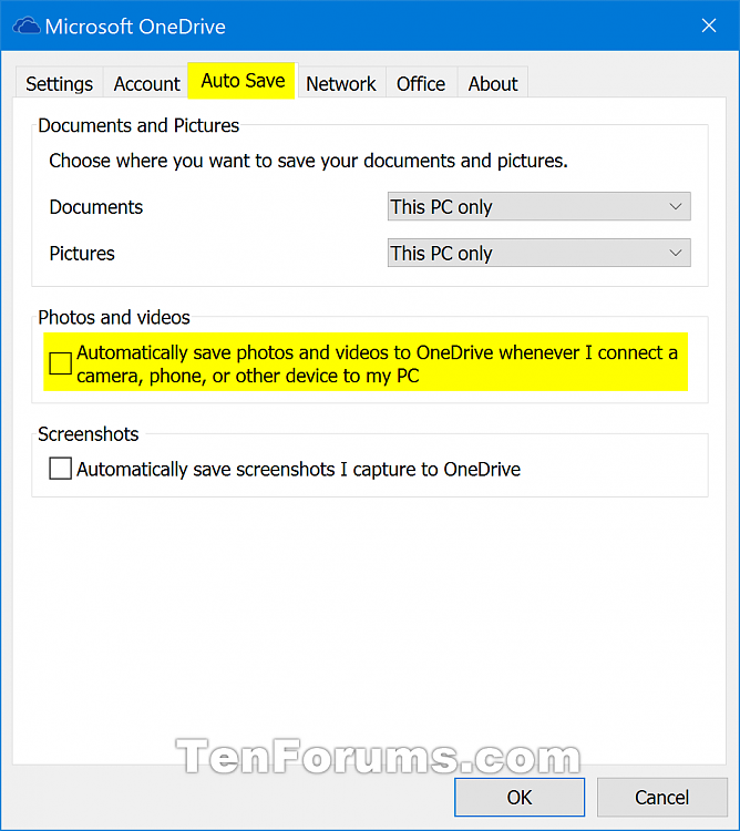 Turn On or Off Auto Save Photos and Videos to OneDrive in Windows 10-onedrive_settings-2.png
