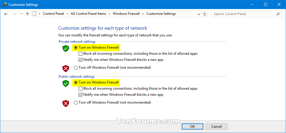 can-t turn on windows defender windows 10