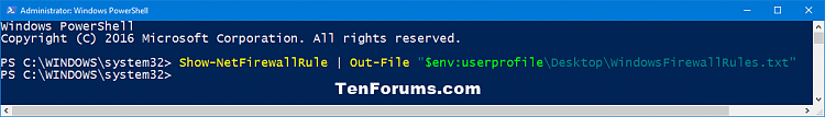 Add or Remove Allowed Apps through Windows Firewall in Windows 10-show_windows_firewall_rules_powershell.png