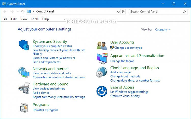 Create Control Panel Shortcut in Windows 10-control_panel_category_view.png