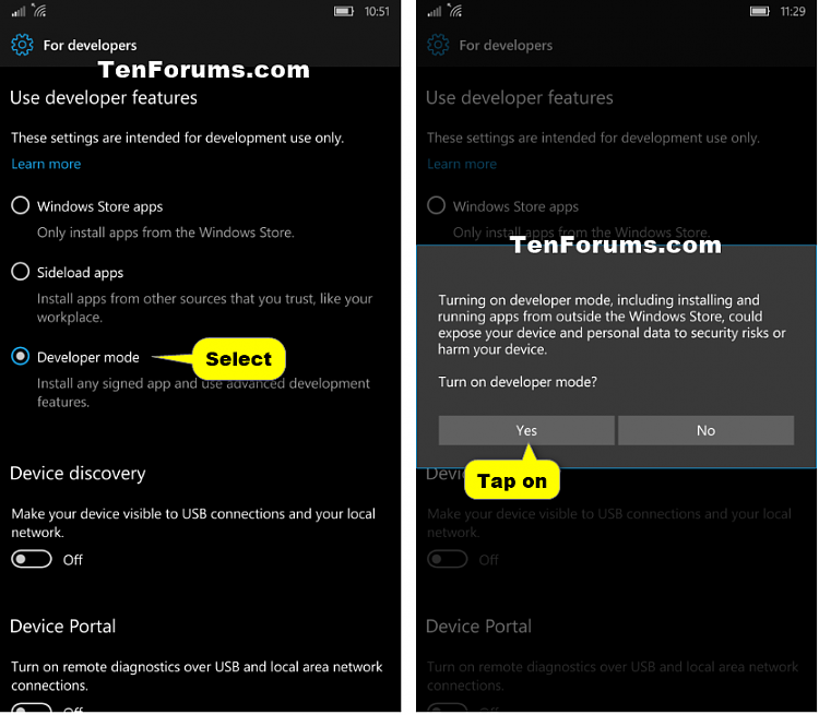 Device Portal for Mobile - Turn On or Off on Windows 10 Mobile Phone-turn_on_device_portal_for_mobile-3b.png