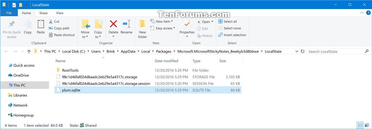 rig Kedelig Egnet Backup and Restore Sticky Notes in Windows 10 | Tutorials