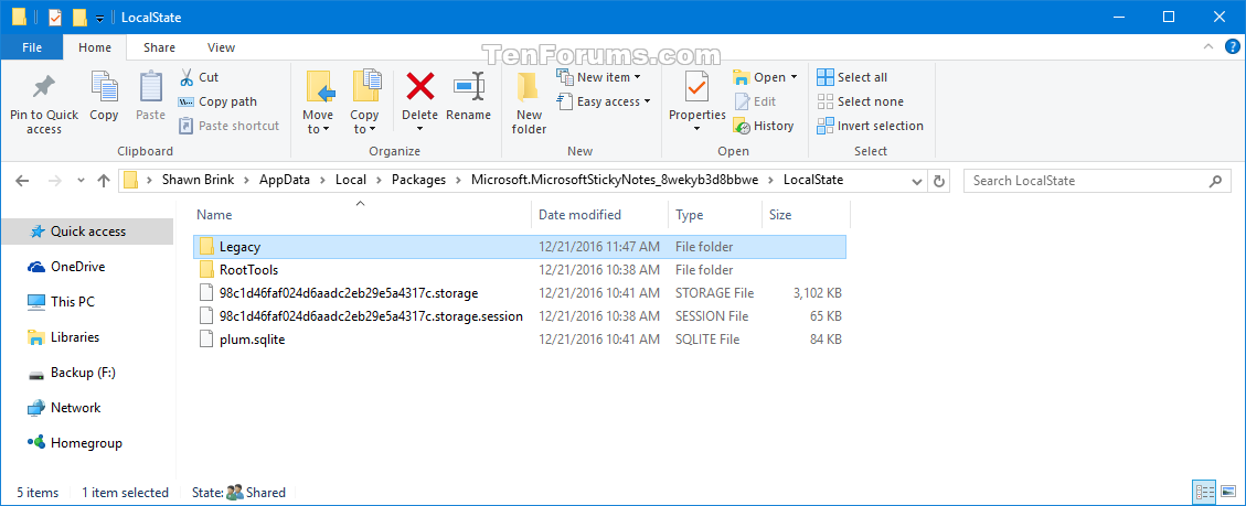 restore sticky notes on windows 10