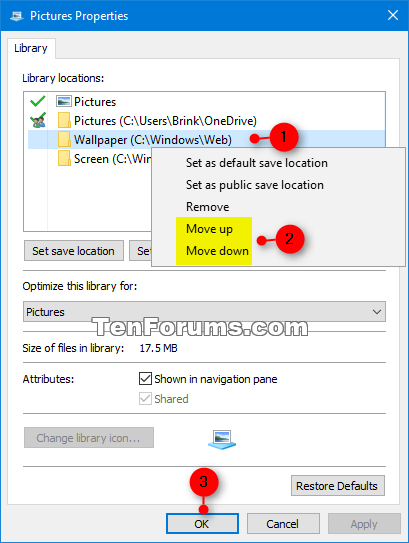 Re-order Library Folders in Windows 10-properties.png