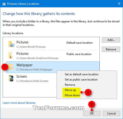 Re-order Library Folders in Windows 10-ribbon.png
